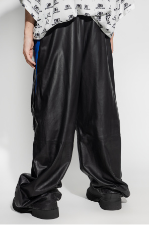 Black Leather trousers Balenciaga - De-iceShops Canada - flying